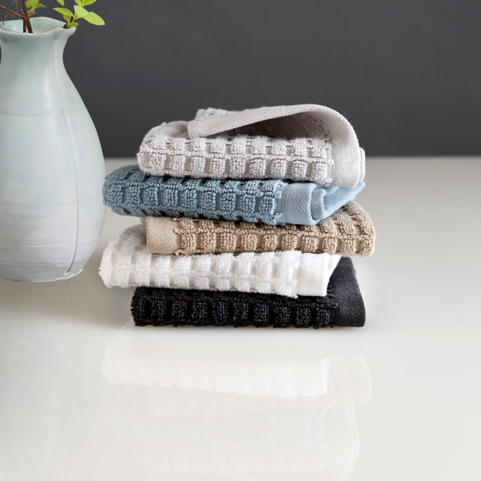 DKNY Quick Dry 6 Piece 100 Cotton Washcloth Towel Set & Reviews